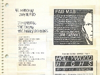 ANGRY SAMOANS Metal Mike Scrapbook 1980 – P.J. Galligan on Lead Guitar Page 17